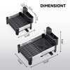 Urackify Expandable Dish Drying Rack, Stainless Steel Dish Rack with