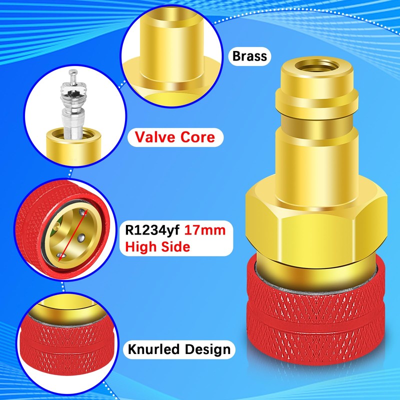 R1234yf to R134a Adapter, 1234yf to 134a Adapter Kit, R1234yf