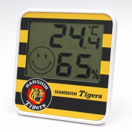 EMPEX TD-6454-HT0 Thermometer, Hygrometer, Thermo-Hygrometer, Digital Hanshin Tigers, Professional Baseball Goods, Wall Mounted, Tabletop, Magnet, Face Mark, Domestic Inspection, Empex Meteorometer,