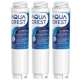 AQUA CREST 644845 Refrigerator Water Filter Replacement for Bosch® Ultra Clarity® 11034152, 9000077104, 9000194412, B26FT70SNS, B22CS80SNS, B22CS50SNS, Haier 0060820860, Miele KWF1000, 3 Filters