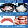 Moldable False Teeth Dentures Set for Women Men – Upper
