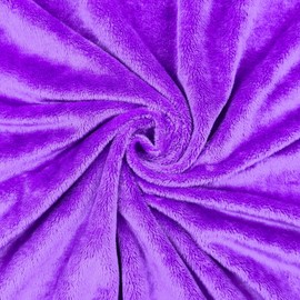 Barcelonetta | Minky Fabric | Plush, Super Soft, Cuddle | Solid Minky | by The Yard | 60" Wide | Baby Blanket, Change Station Cover, Pillow, Scarf, Beanie (Purple, 1 Yard)