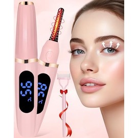 Heated Eyelash Curler for Women, USB Rechargeable Lash Curling Beauty Tool, Heated Eyelash Curlers - Eye Lash Curler Heat - Mini Electric Eyelash Curler with