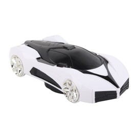 Car Model Phone Holder Cool Sporty Shape Slip Resistant 360° Rotatable Center Console Phone Holder for Office Home White