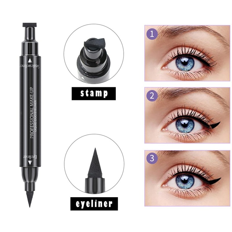 Linble Dual Ended Black Liquid Eyeliner - 2 in 1