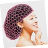 Healeved 4pcs Crocheted Hair Net Cap for Women Sleep Cap