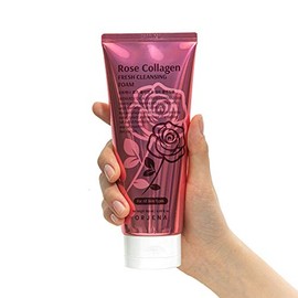 ORJENA Rose Collagen Fresh Cleansing Foam 180ml – Espuma Limpiadora Facial Nutritiva con Extracto de Rosa y Colágeno para Piel Suave y Elástica