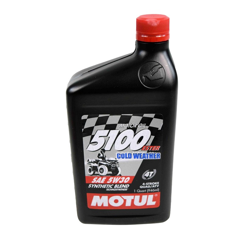 Motul 108083 Synthetic Blend Ester Motor Oil 5100 5W30 ATV