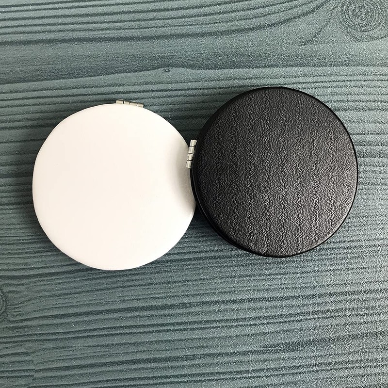 Zcooooool Makeup Mirror, 6.7 cm Round Folding Mirror, Professional Double-Sided