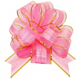 BeyLi 20 PCS Pull Bows for Gift Wrapping - Assorted Colors, Bow Gifts, 6 Inch, Perfect for Holiday Gifts and Special Occasions (Pink)