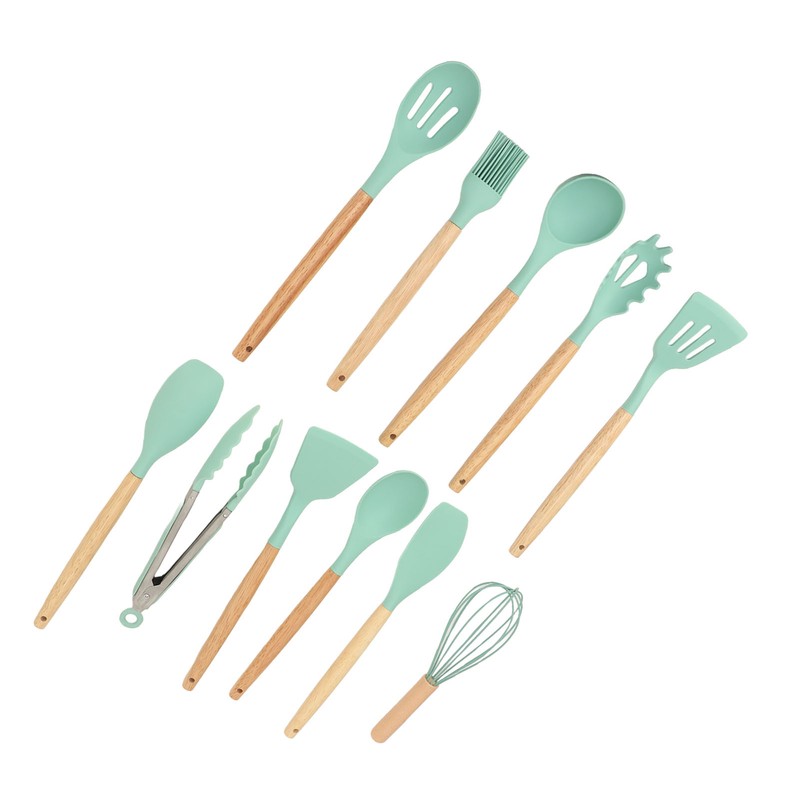 12PCS Kitchen Utensil Set Silicon Cooking Utensils Set with Holder