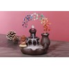 CrystalTears Ceramic Incense Stick Holder Waterfall with Buddha Figure 7