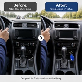 Car Fuel-Conscious Driving Accessory for Daily Use – Compact Plug-In Vehicle Reminder Device for Road Trips
