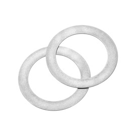 sourcing map 20Pcs 304 Stainless Steel Flat Washers, M25x35x0.5mm Ultra Thin Flat Spacers, Flat Ring Fasteners for Bolts Screws, Electronic Repair, Automotive, Mechanical Industry