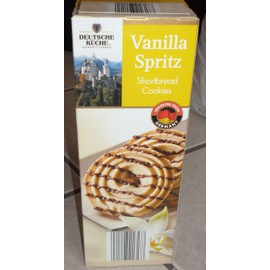 Deutsche Kuche Vanilla Spritz Shortbread Cookies 10.6 oz