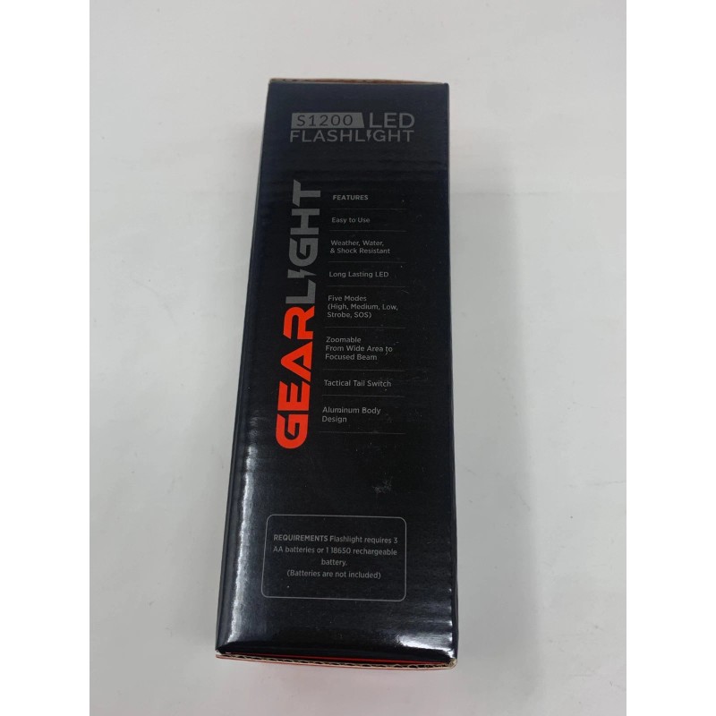 GearLight S1200 High-Powered LED Flashlight - Zoomable, Camping & Outdoor