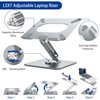BESIGN LSX7 Laptop Stand with 360° Rotating Base, Ergonomic Adjustable
