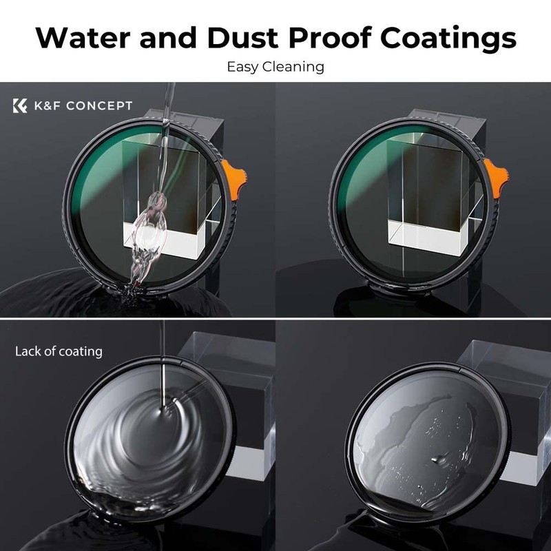 K&F Concept 55mm Variable ND Filter ND3-ND1000 (1.5-10 Stops), 28-Layer