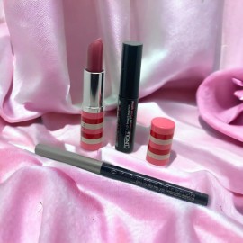 Clinique13 Love Pop Lipstick &01 intense Black eyeliner Pen & Mascara Lot