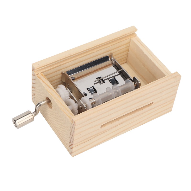 Music Box 15 Note Hand Crank Compact Retro Style Attractive
