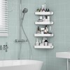 Sotfamily Plastic Shower Caddy Corner (For 90° Only), 4 Pack
