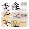 LOMETEB Juego 8 Pzs Mini Alicates Para Joyas Herramientas Abalorios