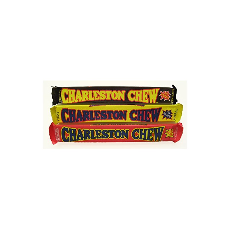 Charleston Chew Chewy Nougat Candy 3 Flavor 9 bar Variety