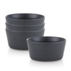 Stone Lain Coupe Stoneware Set of 4, Bowls, Gray Matte