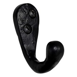 RCH Hardware HK-IR8390-40 Iron Wall Hook, 1.6 Inch, Black