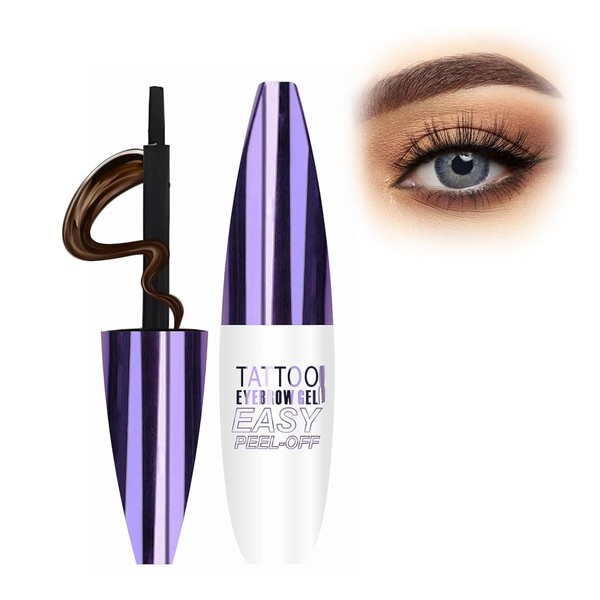 Tinte de Cejas Semi-permanente, Tattoo Brow Peel-Off, Fórmula A Prueba