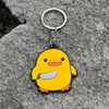 Duck Keychain Gifts, Funny Cute PVC Yellow Duck Themed Gift,