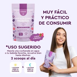 Vitatú  Myo Inositol  D-chiro Inositol Sabor Berries Sabor Frutos Rojos                                                                               