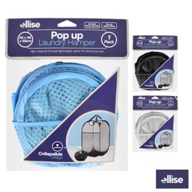Ellise Pop Up Laundry Hamper and Bag, 36 cm x 36 cm x 58 cm Size
