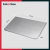 KOTARBAU® Stove Base Plate Floor Protection for Fire Pits Silver