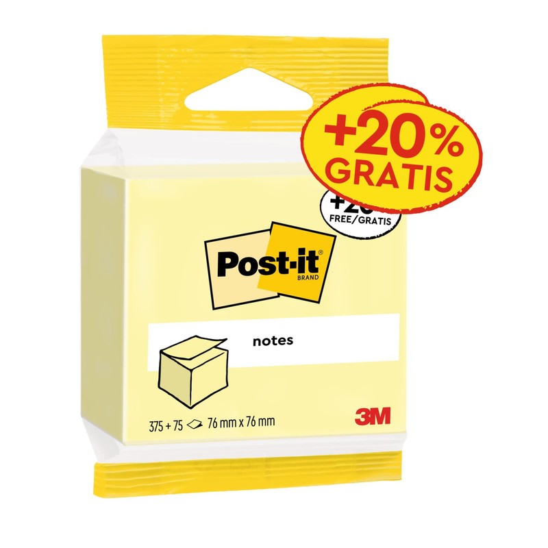 Post-it 5426P Sticky Note Cube – 450 Sheets – 76