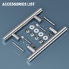 Ranbo Brushed 8" (CTC) Back to Back Shower Door Handle,