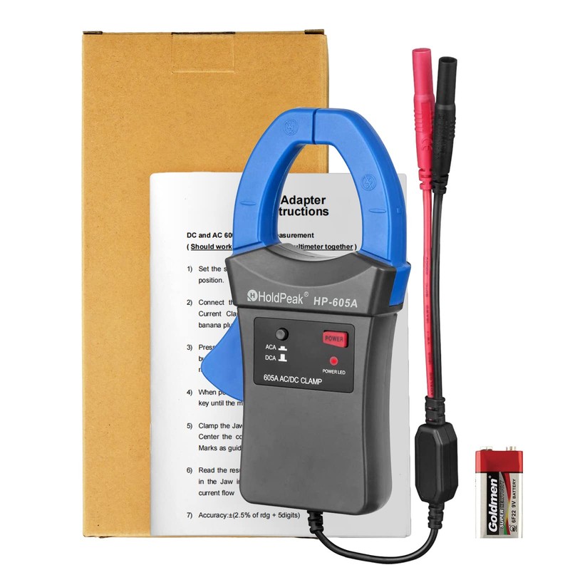 HOLDPEAK HP-605A - Probador de sonda de abrazadera de corriente