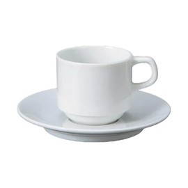 Pearl Stack Coffee Bowl Plate | Cup & Saucer [7x6.8cm 180cc]