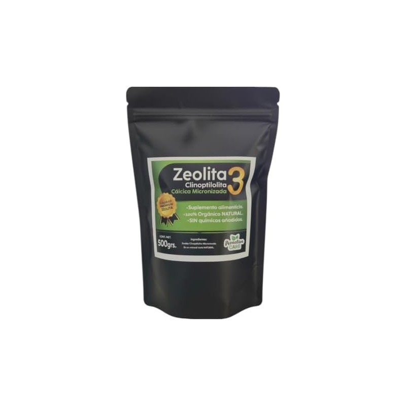 Zeolita Clinoptilolita Orgánica Micronizada + Diatomeas – Quelante Natural Premium