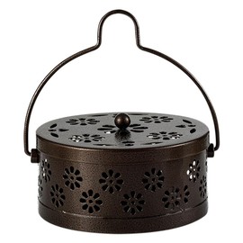 CENPEK Mosquito Coil Holder, Retro Portable Mosquito Incense Burner for Home and Camping (Bronze)