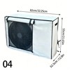 Outdoor Air Conditioner Cover, Oxford Cloth Weather Protector with Roll-Up