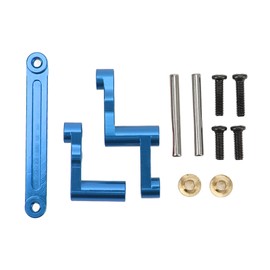 RC Steering Components Aluminium Alloy RC Car Repair Parts for MJX 16208 1/16 Replacement Dark Blue