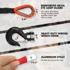 ZESUPER 3/8" x 100ft Synthetic Winch Rope Dyneema 12 Strand