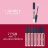Qibest 8 Labiales Liquidos Mate Maquillaje Larga Duración Qibest