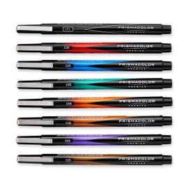 Prismacolor Premier Illustration Marker Set, Fine Tip, Assorted Colors, Set of 8