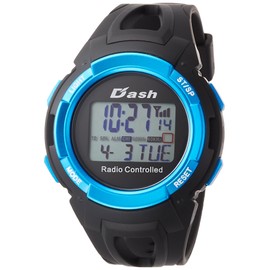 Arias AD06517RC-6 Men's Wristwatch, Digital Dash, Waterproof, Multi-functional, Urethane Strap, Black, black/blue, watch