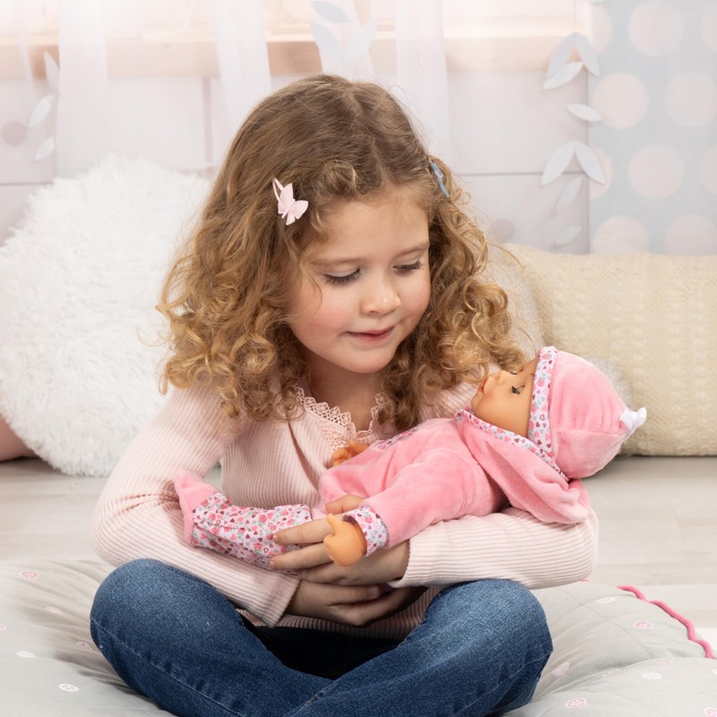 Bayer Design 93824CR Interactive Baby Doll Talking Soft Body Dummy