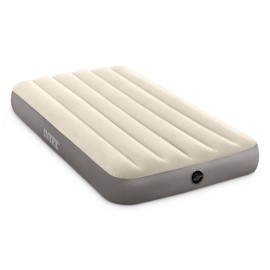 Intex 64101E Dura-Beam Standard Series Single Height Inflatable Airbed, w/2 in 1 Extra Wide Valves, Supports Up to 300 pounds, Twin (2 Pack)