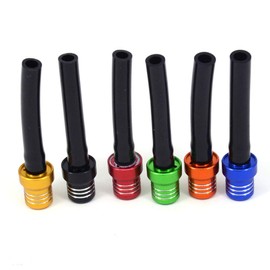 AnXin Breather Hose Gas Fuel Tank Cap Vent Hose Tube CNC Universal For ATV Quad CRF YZF RMZ KLX DRZ Pit Dirt Bike Motorcycle Aluminum Fuel 6pcs Colorful