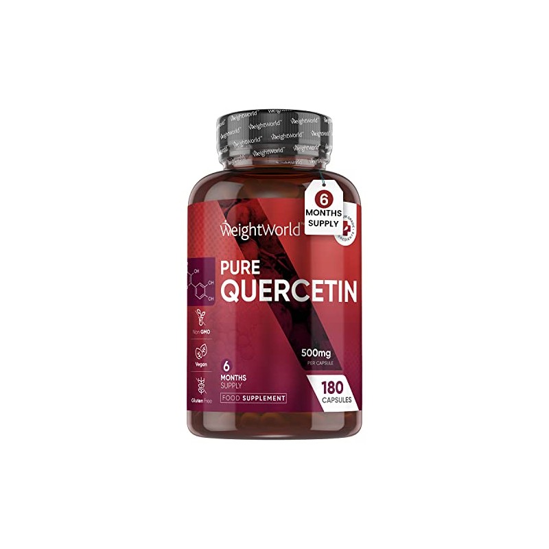 Pure Quercetin 1000mg - 180 Vegan Quercetin Powder Capsules (2